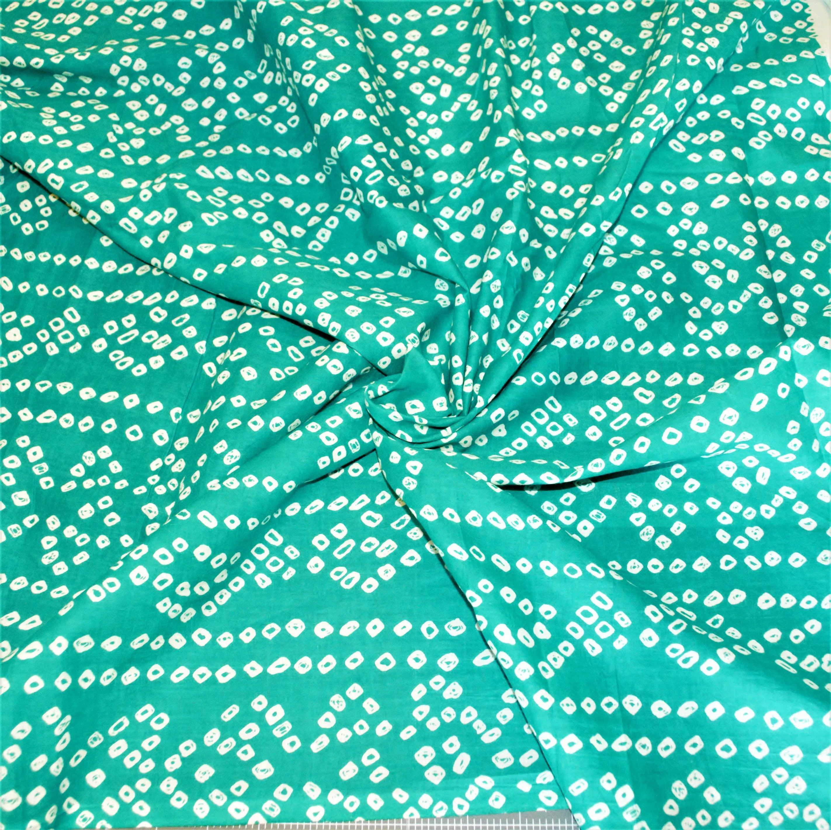 White Diamonds & Stripes on Green Background