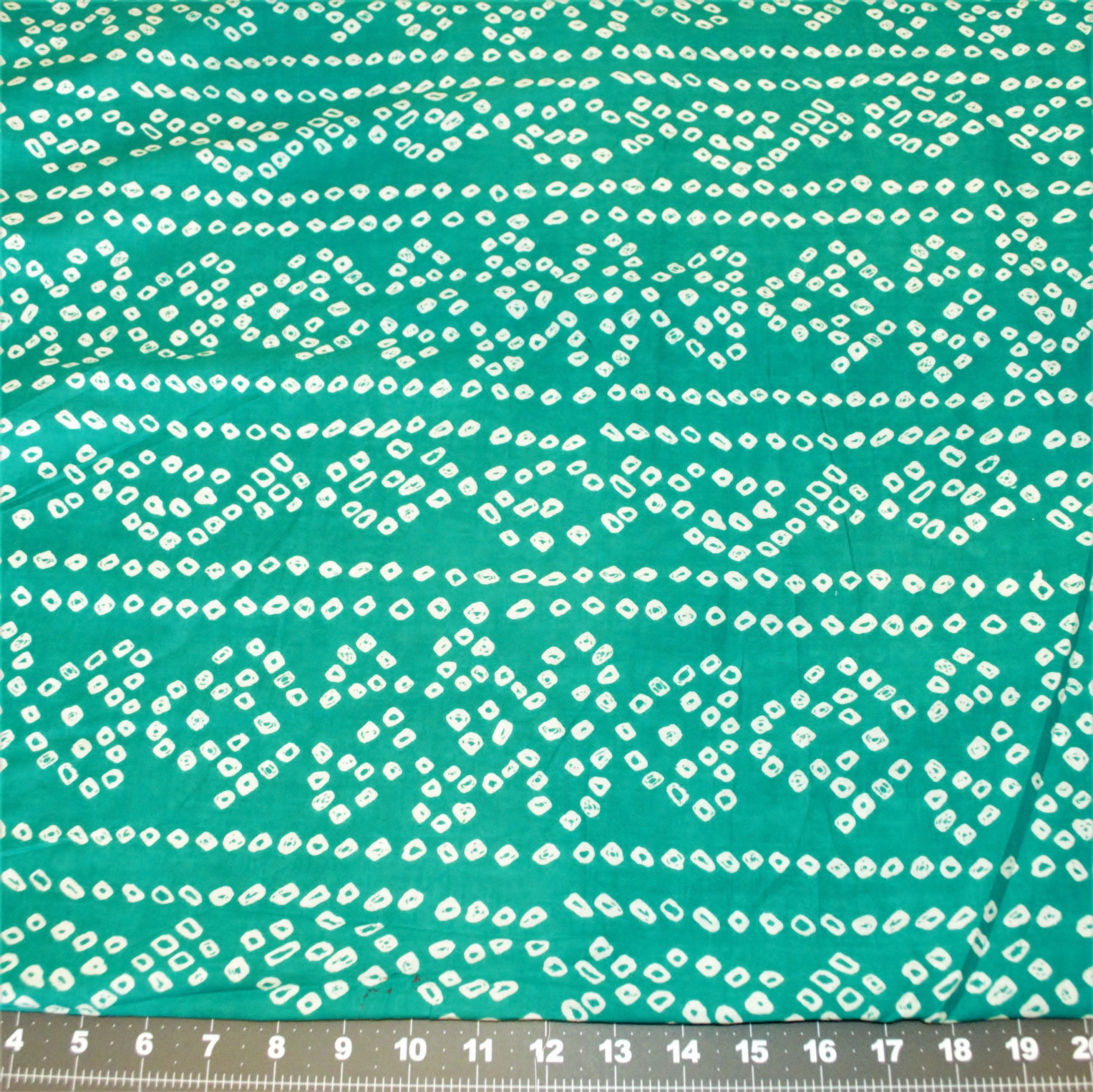 White Diamonds & Stripes on Green Background