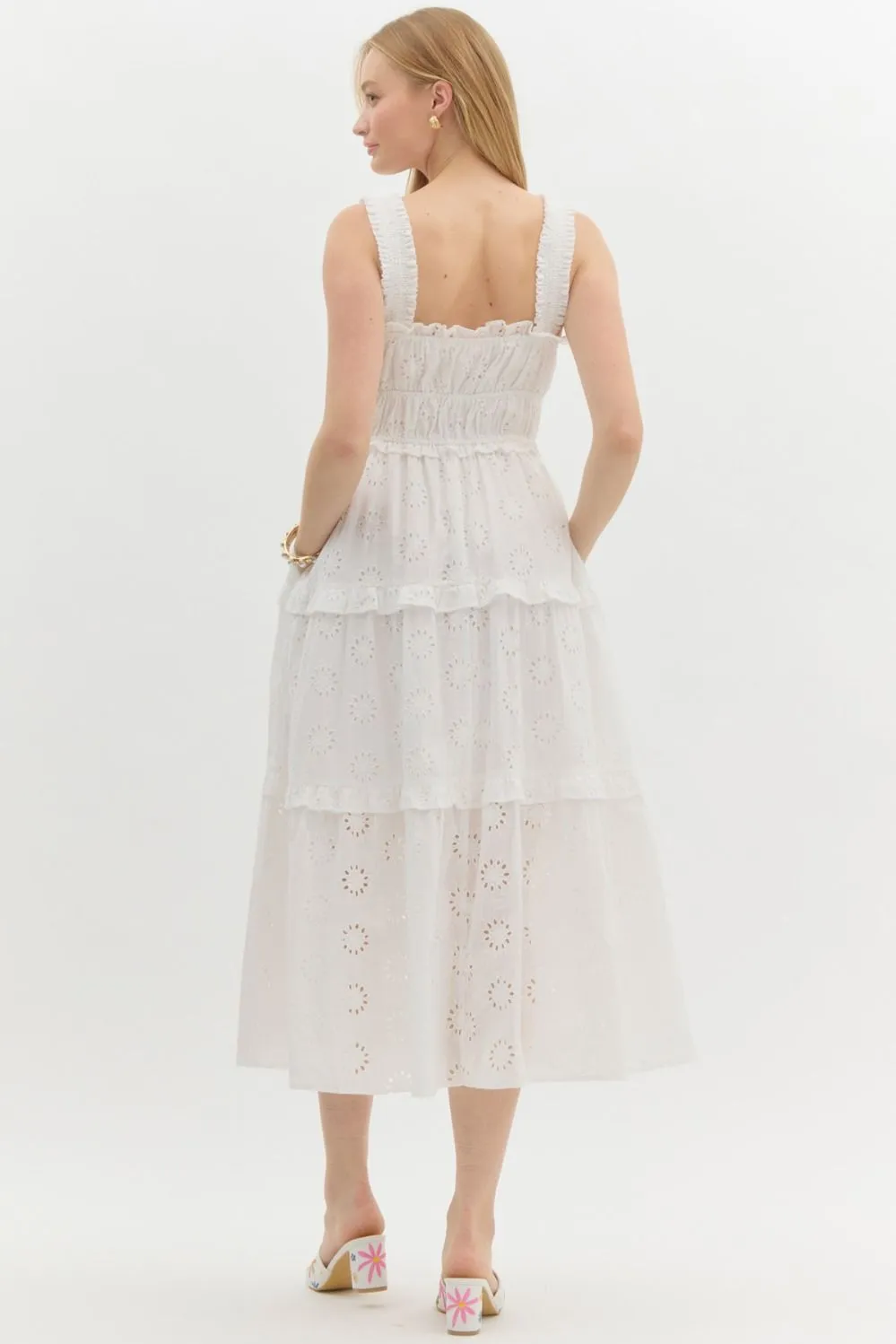 White Eyelet Dress