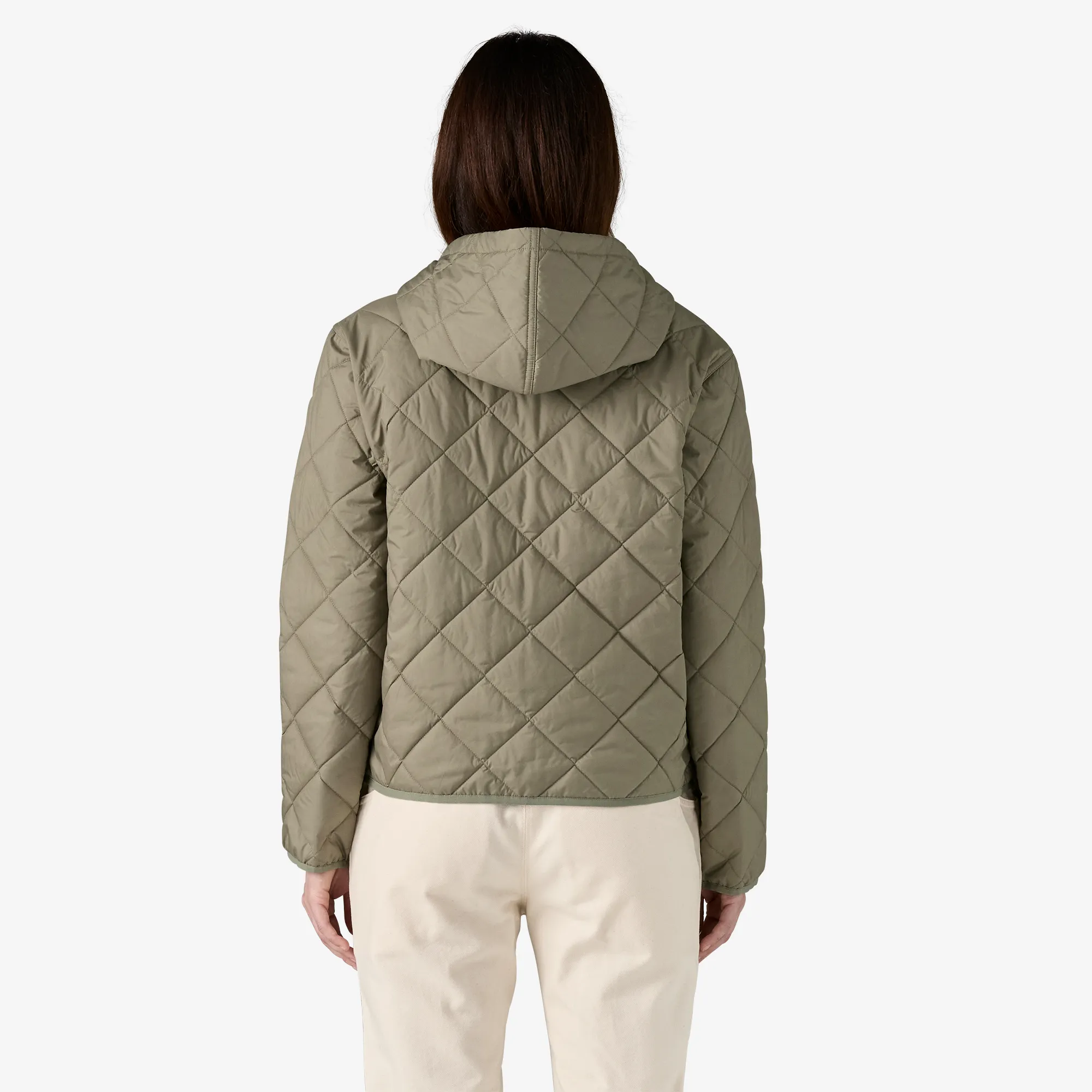 Women's Diamond Quilted Bomber Hoody