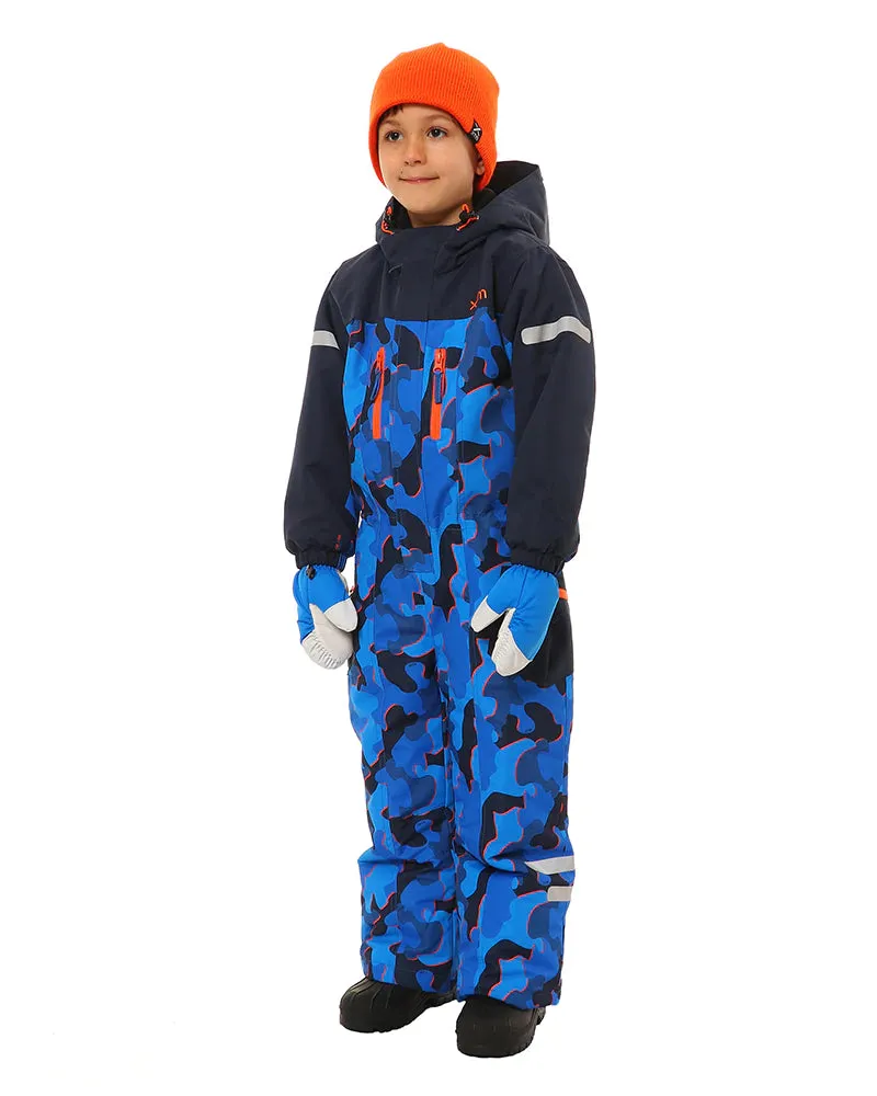 XTM Kizu Kids One Piece Suit Blue Camo