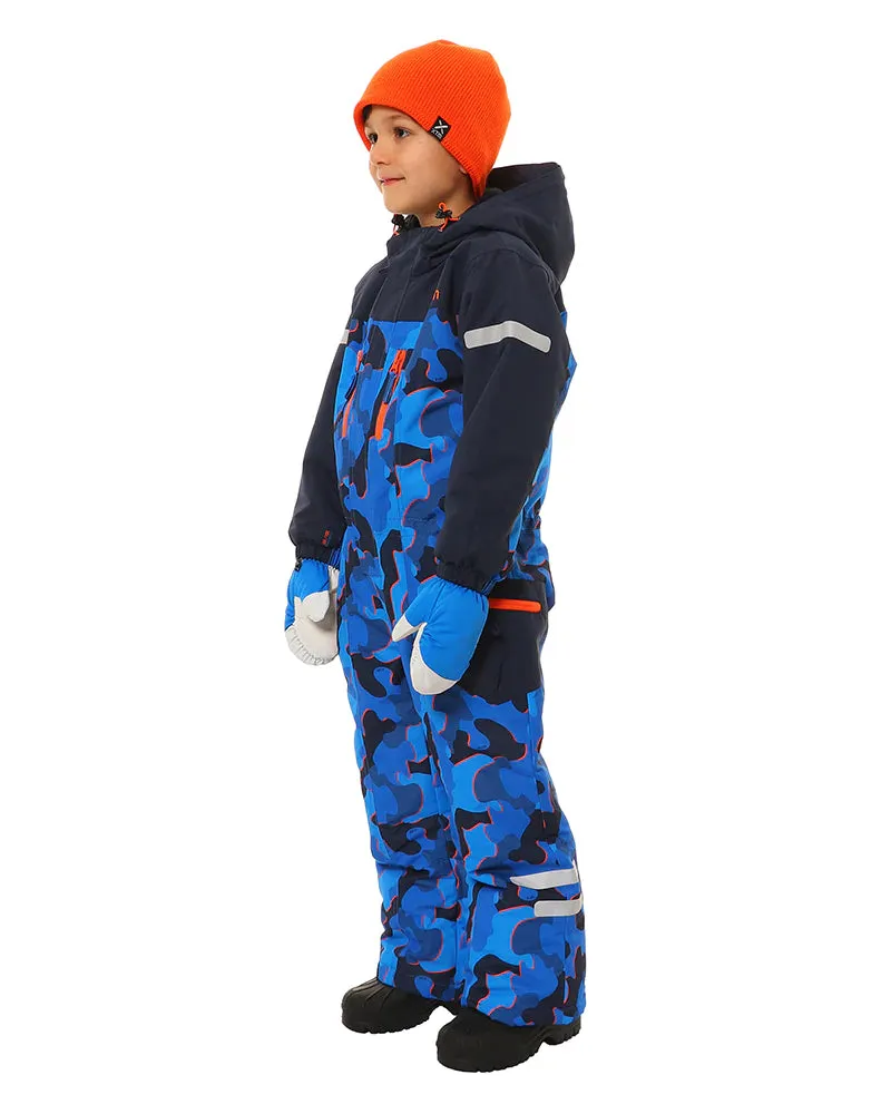 XTM Kizu Kids One Piece Suit Blue Camo