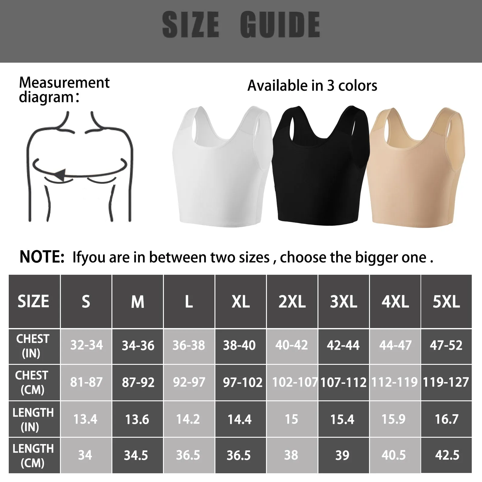 XUJI Breathable Tank Chest Binder - XUJI Srore