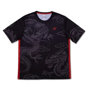 Yonex CNY2024 Fighting Dragons Mens Badminton T-Shirt - Black
