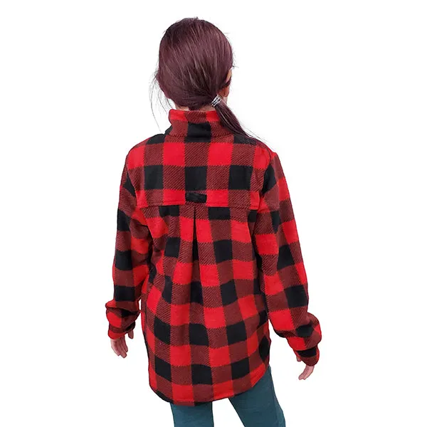 YOUTH CAMP JACKET BUFFALO CHECK RED